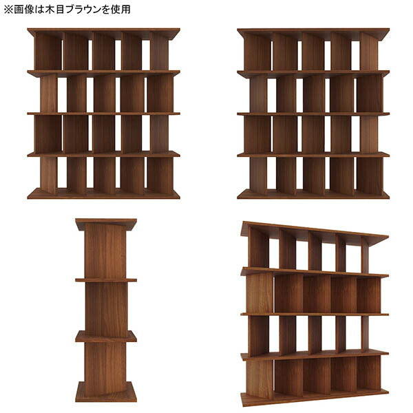オープンシェルフ パーテーションラック | パーテーションラック 5×4/D35 nail