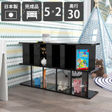 本棚 間仕切り | パーテーションラック 5×2/D30 black