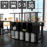 本棚 パーテーションラック | パーテーションラック 5×3/D30 black