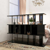 衝立シェルフ パーティション | パーテーションラック 6×3/D30 black