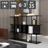 衝立シェルフ パーティション | パーテーションラック 6×3/D35 black