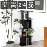 パーティション オープンラック | パーテーションラック 2×4/D30 black