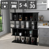 本棚 パーテーションラック | パーテーションラック 5×4/D30 black