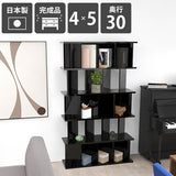 オープンシェルフ パーティション | パーテーションラック 4×5/D30 black