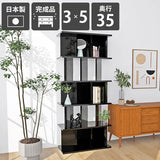 本棚 パーテーションラック | パーテーションラック 3×5/D35 black