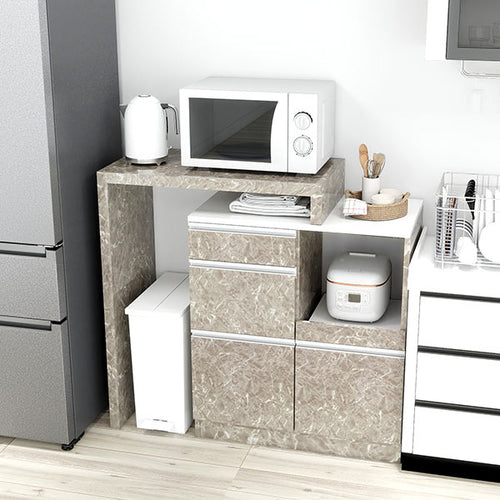 GenS オーダー キッチンラック Luminous キッチンラック キッチン ラック 収納 幅80 奥行40 レンジ