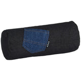 インテリアクッション 筒形 枕 | interior cushion bolster pocket 18R×40 中綿付き デニム生地
