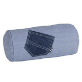 インテリアクッション 筒形 デニム | interior cushion bolster pocket 15R×30 中綿付き デニム生地