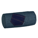 インテリアクッション 筒形 デニム | interior cushion bolster pocket 15R×30 中綿付き デニム生地