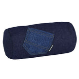 インテリアクッション 筒形 デニム | interior cushion bolster pocket 15R×30 中綿付き デニム生地