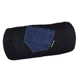 インテリアクッション 筒形 デニム | interior cushion bolster pocket 15R×30 中綿付き デニム生地