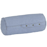 インテリアクッション 筒形 枕 | interior cushion bolster front hook 18R×40 中綿付き デニム生地