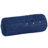 インテリアクッション 筒形 枕 | interior cushion bolster front hook 18R×40 中綿付き デニム生地