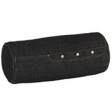インテリアクッション 筒形 枕 | interior cushion bolster front hook 18R×40 中綿付き デニム生地
