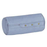 インテリアクッション 筒形 枕 | interior cushion bolster front hook 15R×30 中綿付き デニム生地