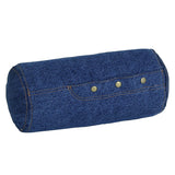 インテリアクッション 筒形 枕 | interior cushion bolster front hook 15R×30 中綿付き デニム生地
