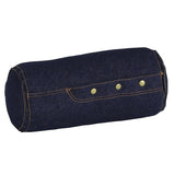 インテリアクッション 筒形 枕 | interior cushion bolster front hook 15R×30 中綿付き デニム生地