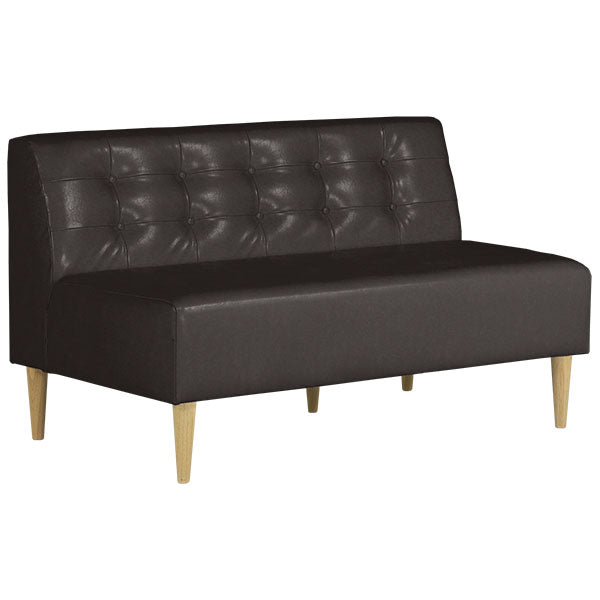 2人掛けソファー ダイニングソファ ローソファ | Lunch W 3×6 アームレス 合皮