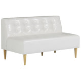 2人掛けソファー ダイニングソファ ローソファ | Lunch W 3×6 アームレス 合皮