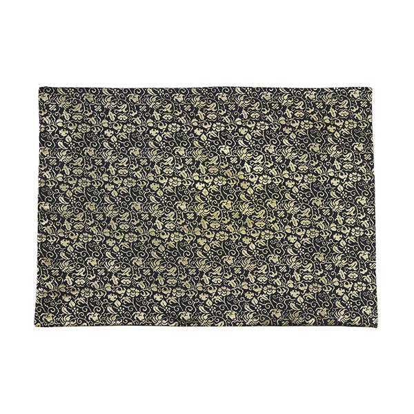 ランチョンマット 西陣 黒 | Place mat Japanese pattern black