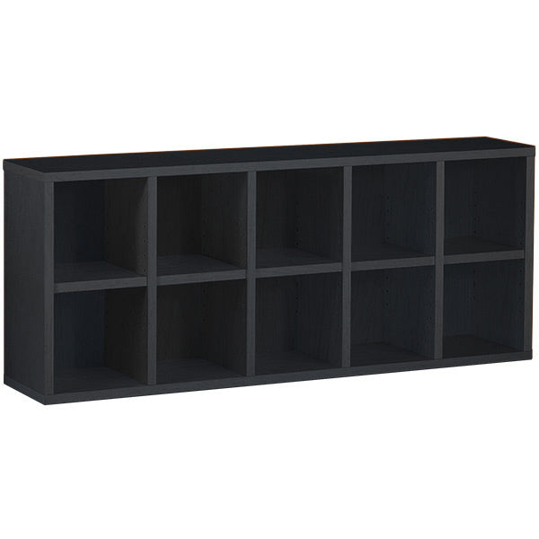 ベッドサイドラック 収納 完成品 本収納 | H-001 5×2/D25 木目