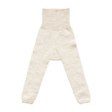 レギンス10分丈 子供服 綺麗目 | moc High waisted knit leggings Biscuit