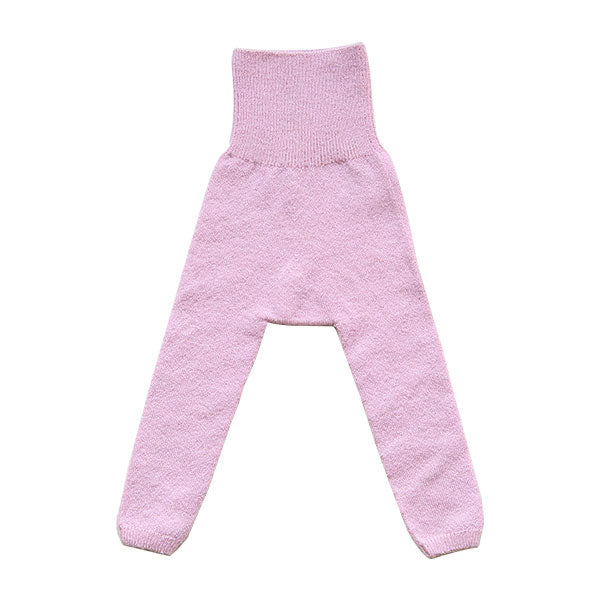 レギンス10分丈 子供服 綺麗目 | moc High waisted knit leggings Biscuit