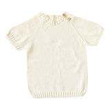 サマーニット ワンピース ベビー | moc Side button short sleeved pullover 70 Gummy