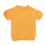 サマーニット ワンピース ベビー | moc Side button short sleeved pullover 70 Gummy