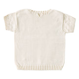 サマーニット ベビー 半袖 | moc Front slit short sleeved pullover 70 Gummy