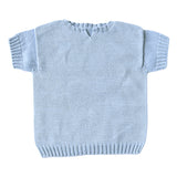 サマーニット ベビー 半袖 | moc Front slit short sleeved pullover 70 Gummy