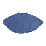 マント 子ども服 防寒着 | moc Kanoko Crewneck poncho 80 Denim