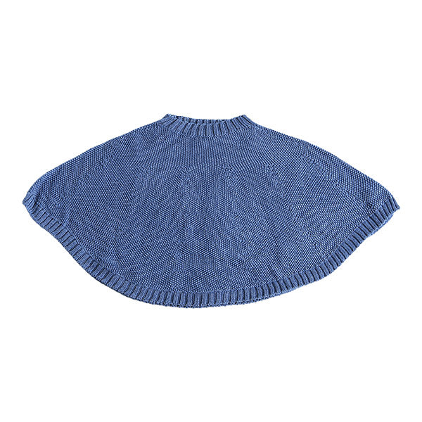 マント 子ども服 防寒着 | moc Kanoko Crewneck poncho 80 Denim