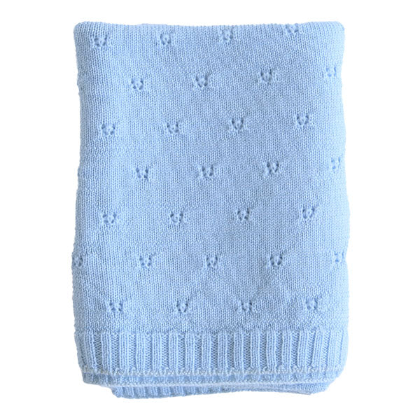 ニットブランケット 膝掛け 防寒 | moc knit mesh blanket Biscuit アイボリー