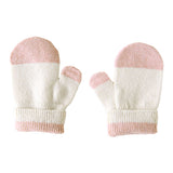 ミトン 手袋 こども用 | moc Mitten glove bicolor Muffin ホワイト×グレー