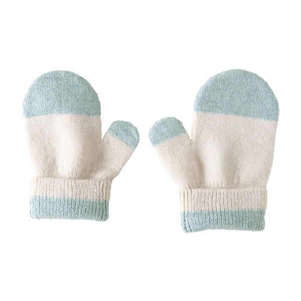 ミトン 手袋 こども用 | moc Mitten glove bicolor Muffin ホワイト×グレー