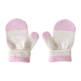 ニット手袋 ミトン ベビー | moc Mitten glove bicolor Biscuit アイボリー×グレー