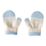 ニット手袋 ミトン ベビー | moc Mitten glove bicolor Biscuit アイボリー×グレー