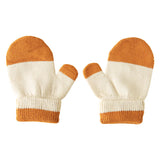 キッズミトン コットン 手袋 | moc Mitten glove bicolor Donut アイボリー×グレー