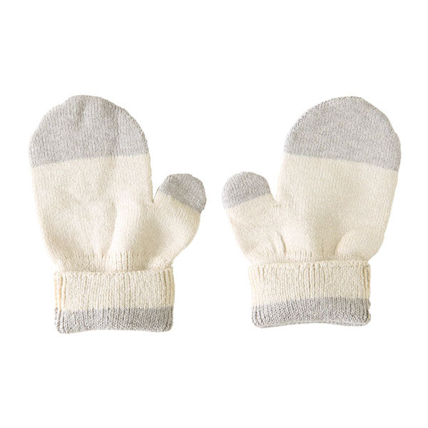 ミトン キッズ オーガニックコットン | moc Mitten glove bicolor Cookie キンモクセイ×タチアオイ