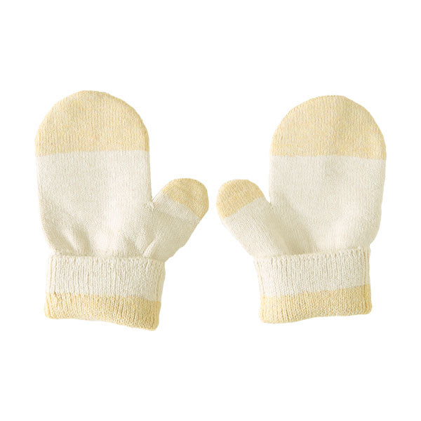 ミトン キッズ オーガニックコットン | moc Mitten glove bicolor Cookie キンモクセイ×タチアオイ