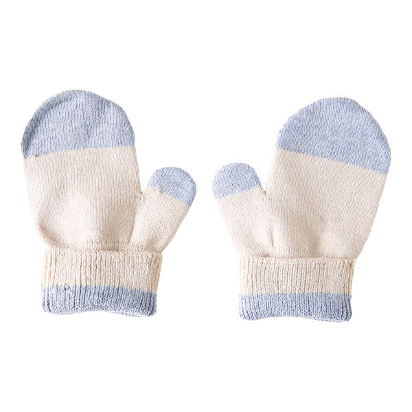 ミトン キッズ オーガニックコットン | moc Mitten glove bicolor Cookie キンモクセイ×タチアオイ
