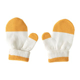 ベビーミトン ニット オーガニックコットン | moc Mitten glove bicolor Gummy アイボリー×ライトグレー
