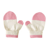 ベビーミトン ニット オーガニックコットン | moc Mitten glove bicolor Gummy アイボリー×ライトグレー