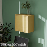 ウォールシェルフ 扉付き | WallBox7-DX A 単品S 木目