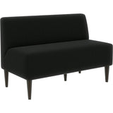 ソファ おしゃれ ダイニング | LDスリム 2P-ｱｰﾑﾚｽ/脚DBR ソフィア生地