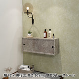 ウォールシェルフ 長方形 引き戸 | WallBox7-SD B-750 graystone