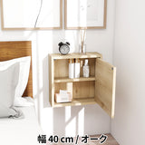 ウォールシェルフ 扉付き | WallBox7-DX D 単品M 棚付き 木目