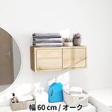 ウォールシェルフ 扉付き | WallBox7-DX E 単品S 木目