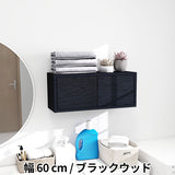 ウォールシェルフ 扉付き | WallBox7-DX E 単品S 木目